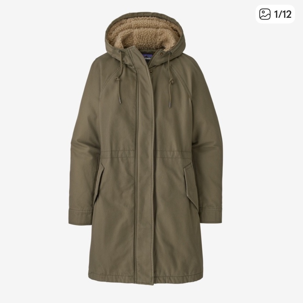 Patagonia Women's Green Insulated Prairie Dawn Parka